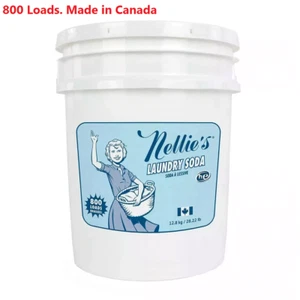 Nellie's Laundry Soda, 800 Loads Hypoallergenic Septic Safe - Made in Canada - Picture 1 of 3