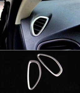 Stainless Steel Air Conditioning Outlet Frame Cover Trim For Volvo V40 2012-17 - Picture 1 of 6