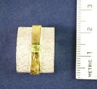 Sterling Silver PENDANT (#10) with 24 Kt Gold Overlay & Small Gemstone