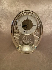 Modern Rhythm Quartz Enchanted Castle Clock - Rotating Crystal Pendulum - Picture 1 of 5