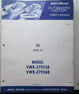 1968 Wards Sea King Outboard Motor 55 HP VWB 27955B vwb 27956B Parts Catalog - Picture 1 of 1