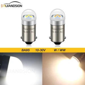 Ruiandsion BA9S LED Bombilla Interior Coche H10W Luz de Lectura 12V 2Colours - Imagen 1 de 11