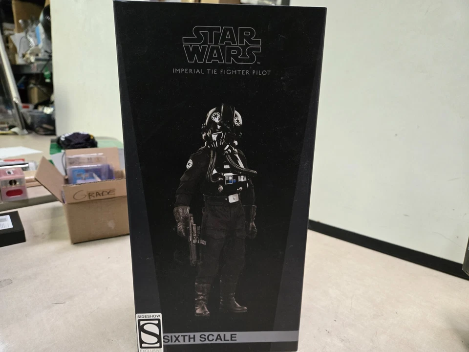 Figura 1:6 exclusiva de Star Wars Imperial TIE Fighter Pilot Sideshow #100294 Foto 1 de 4