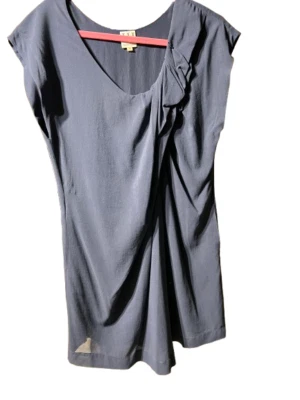 Haute Hippie HH Silk Mini Dress/Tunic Side Pockets Cap Sleeve Gathers M - Image 1 of 4