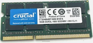 CT2048G4BF160B.C16FA Crucial 16GB PC3-12800 DDR3-1600MHz non-ECC SoDimm 1.35V - Picture 1 of 1