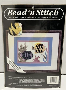 Cross Stitch Kit Bead n Stitch Tropical Friends Glass Seed Beads JCA NEW - Picture 1 of 6