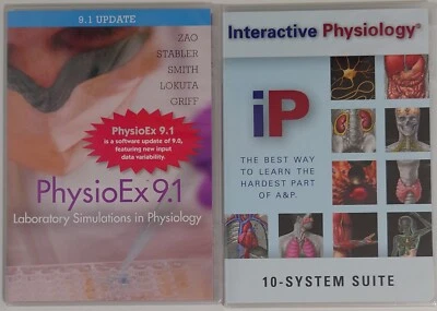 Interactive Physiology 10-System Suite CD-ROM Sealed + PhysioEx 9.1 Laboratory - Image 1 of 4