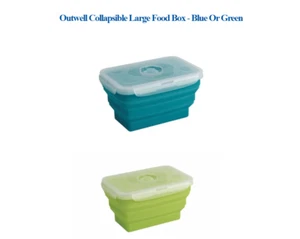 Outwell Collapsible Large Food Box - Blue or Lime Green - Picture 1 of 9