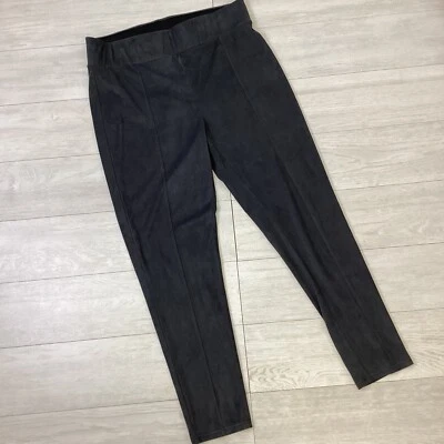 Pantalones Legging Seven7 Pull On Gris Imitación Gamuza Poliéster Elastizados Para Mujer’s XL Foto 1 de 4