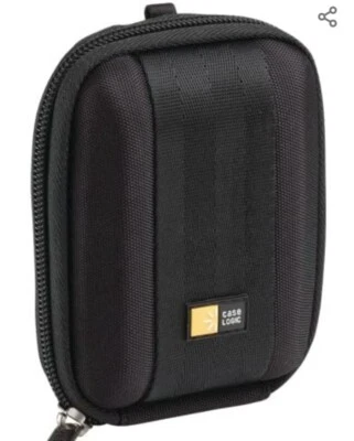 New Case Logic Black Hard Small Camera Case W/ Strap Model QPB201 - Image 1 of 4