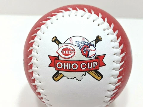 Cincinnati Reds vs Cleveland Guardians Ohio Cup Souvenir Baseball Rawlings Cover
