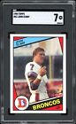1984 Topps Football #63 JOHN ELWAY RC Rookie Card SGC 7 NM Centered