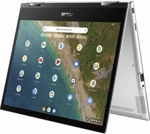 ASUS Laptop Chromebook Flip CM3 12in MediaTek Kompanio 820 4GB eMMC128GB Silver - Picture 1 of 6