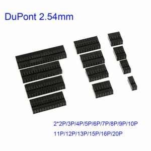 Conector de carcasa de plástico de doble fila para cabezal Dupont 2x2P/3P/4P-20P - Imagen 1 de 7