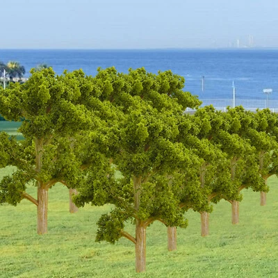 10pcs Banyan Trees Model 12cm Train Garden Park Wargame Scenery Layout DioramaQn - Image 1 of 4