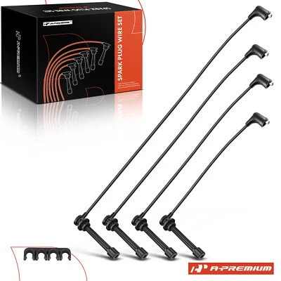 Juego de 4 cables de bujía para Nissan Frontier 1998-2004 Xterra 2000-2004 L4 2,4 L Foto 1 de 4