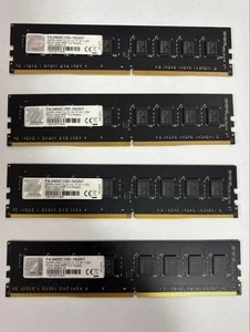 G.SKILL F4-2400C15D-16GNT DDR4 2400MHz 8GBx4 32GB Desktop RAM Server Tested - Picture 1 of 2