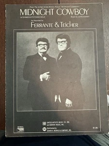 A 1969 Ferrante & Teicher Sheet Music MIDNIGHT COWBOY - Imagen 1 de 1