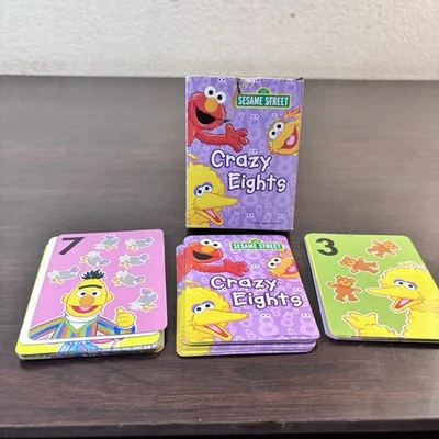 Vintage Sesame Street Crazy Eights Playing Card Game  - Image 1 of 4