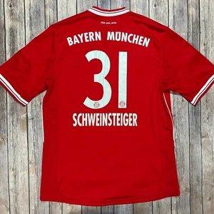 Camiseta Bayern Munich Bastian Schweinsteiger #31 Adidas 2013 2014 kit rojo grande - Imagen 1 de 9
