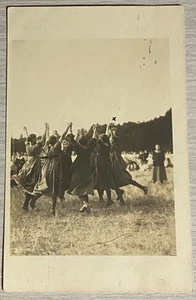Postcard RPPC Girls Dancing In Field Formation Celebration Festival Germany - Picture 1 of 2