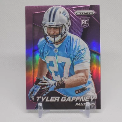 Tyler Gaffney Rookie Card PURPLE PRIZM SP 2014 Panini Prizm #271 Carolina Panthe - Image 1 of 2