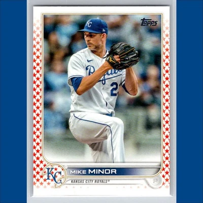 Tarjeta Mike Minor Orange Star/99 Juego Completo Paralelo 2022 Topps #155 KC Royals Foto 1 de 3