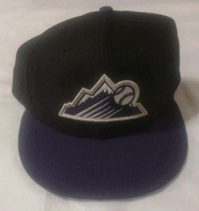 Mütze schwarz lila Colorado Rockies MLB 59FIFTY New Era nicht verstellbar 7 1/2 - Bild 1 von 5