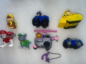 Paw Patrol Figures And Vehicles Chase Cruiser Skye Helicopter Rubble Dozer - Foto 1 di 1