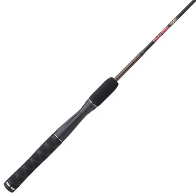 Caña de pescar ligera Ugly Stik GX2 5'6\ 2 piezas negra roja diseño resistente duradero Foto 1 de 4