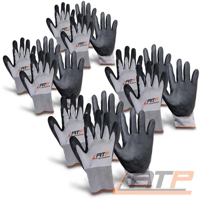 8 PAAR ARBEITSHANDSCHUHE MONTAGEHANDSCHUHE HANDSCHUHE MECHANIKER ATP GR XL - Bild 1 von 2