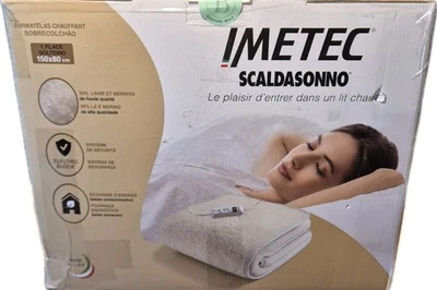 Imetec Scaldasonno, Wärmeunterbett Einzelbetten, 150x80 cm, 2 Temperaturstufen