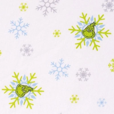 NEW Dr. Seuss The GRINCH By Trend Lab Crib Fitted Sheet 100% Cotton Flannel - Image 1 of 4