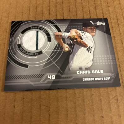 Tarjeta de béisbol 2014 Topps JSY RELIC PATCH Chris Sale #TR-CSR White Sox (f3) Foto 1 de 2