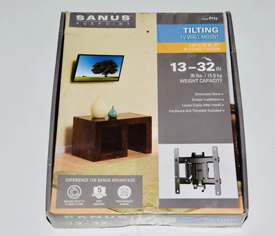 Sanus Vuepoint Tilting TV Wall Mount 13-32"/35lbs Weight Capacity [ Model F11C ] - Image 1 of 4