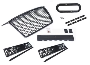 Fits for Audi A3 8P 8PA Badgeless Mesh Grill Sport Front Grill Emblemholder -08 - Picture 1 of 7