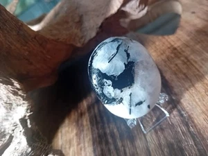 Beautiful Rainbow Moonstone Palmstone with Black Tourmaline (9) - Picture 1 of 4