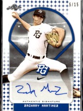 2018 Leaf Perfect Game National Showcase Auto /15 #BA-ZM1 Zachary Martinez