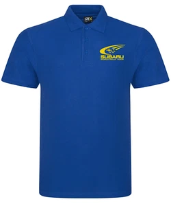 SUBARU WORLD RALLY TEAM POLO SHIRT EMBROIDERED LOGO - Picture 1 of 1