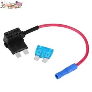 5 Set Car 12V Add-a-circuit Fuse TAP Adapter with 15 Amp Standard Blade Fuse Kit - Picture 1 of 9