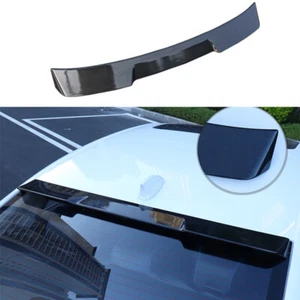 Fit For Honda Civic 2022-2023 Carbon Fiber ABS Roof Trunk Spoiler Wing Flap Trim - Picture 1 of 10