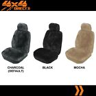 Single 27Mm Sheepskin All Over Car Seat Cover For Peugeot 206 Cc