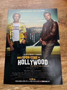 ONCE UPON A TIME IN HOLLYWOOD Japanese Chirashi Movie Mini Poster TARANTINO - Imagen 1 de 3