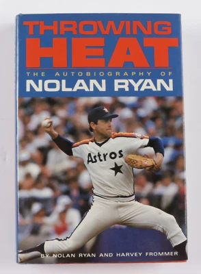 Nolan Ryan Signed (JSA COA) "Throwing Heat: The Autobiography Of Nolan Ryan" Har - Image 1 of 4