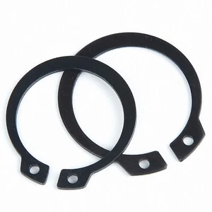 M3-M75 Sicherungsring Seegerring für Wellen DIN 471 Schwarz verzinkt - Picture 1 of 5
