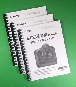 Bedienungsanleitung für Canon EOS 1DX 1D-X Mark II Kamera 562 Seiten mit klaren Abdeckungen! - Bild 1 von 4
