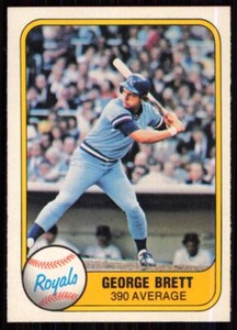 1981 Fleer George Brett Kansas City Royals #655