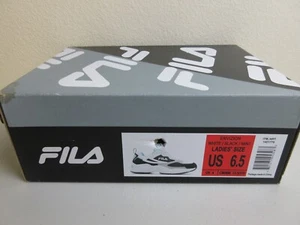 Fila Womens Envizion Sneaker Shoe White/Black/Mint Size 6.5 (New in Box) - Picture 1 of 10