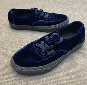 vans velvet shoes