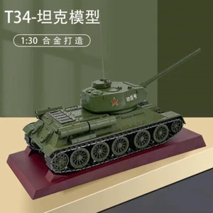 1:30 34CM T-34 Heavy Main Battle Tanks WWII Soviet Diecast Military Armor Model - Picture 1 of 17